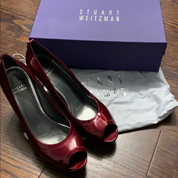 Stuart Weitzman peep toe pumps / heels - Picture 1 of 6